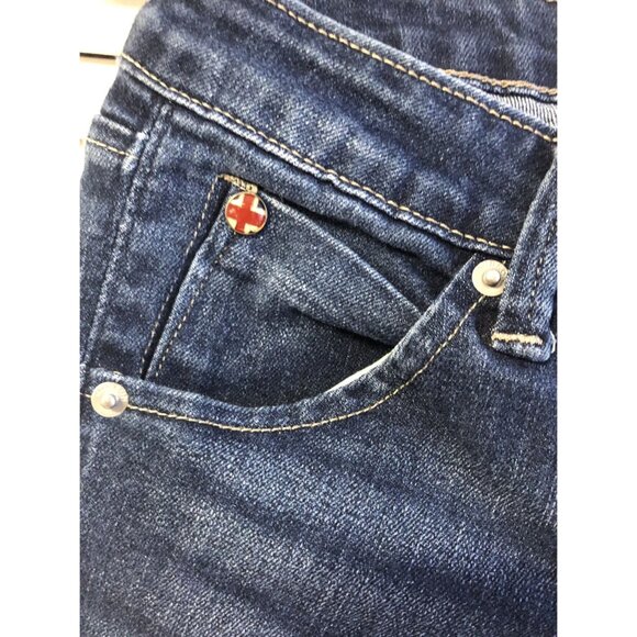 Hudson Size 7 Back Flap Blue Jeans - Picture 2 of 5